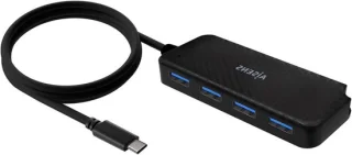 USB-C hub - adapter extender - 60 cm - zwart