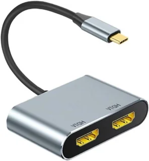 USB-C hub adapter - ruimte grijs