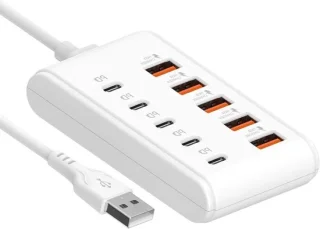 USB-C-hub adapterdock grijs