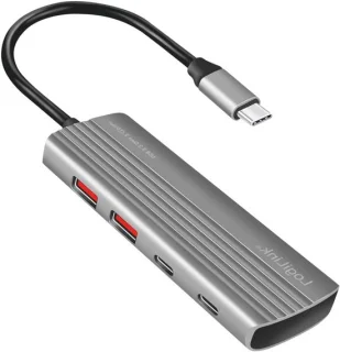 USB-C hub adapterdock spacegrijs