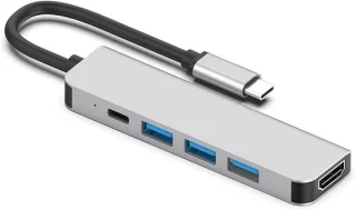 USB-C hub aluminium