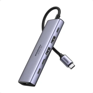 USB-C hub - connectiviteitscentrum - grijs