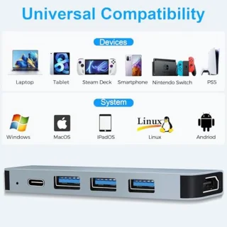USB-C Hub Dock Adapter