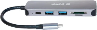 USB-C hub dock antraciet