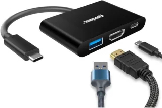 USB-C Hub Dock Zwart