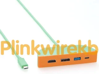USB-C hub docking station grijs