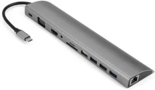 USB-C hub docking station zwart