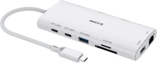 USB-C hub docking station zwart