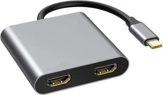USB-c hub - dockingstation - 1080p 87w pd - grijs