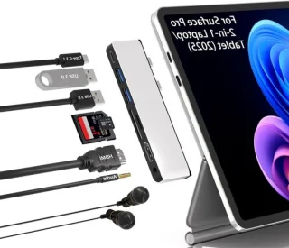 USB-C Hub Dockingstation 7-poorts Zilver