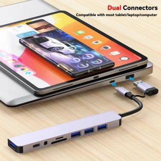 USB-C Hub Dockingstation 8-in-1