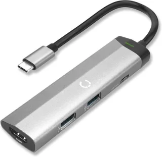USB-C hub dockingstation grijs