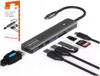 USB-C hub grijs