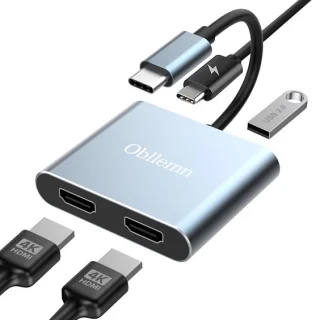 Usb-c-hub grijs