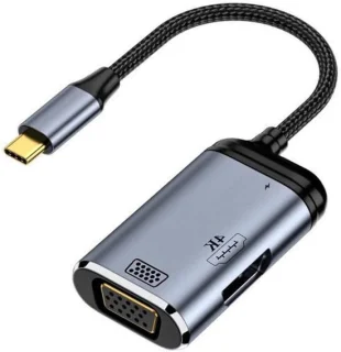 USB-C hub grijs