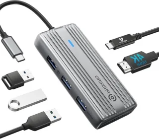 Usb-c hub grijs
