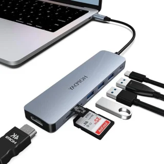 USB-C hub grijs