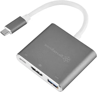 USB-C hub grijs