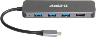 USB-C hub grijs