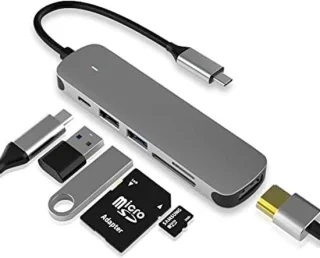 USB-C hub grijs