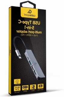 USB-C hub grijs