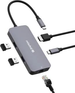 USB-C hub grijs