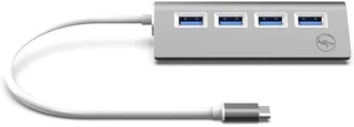 USB-C hub met 4 usb 3.0 poorten