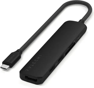 USB-C hub met 6 poorten zwart