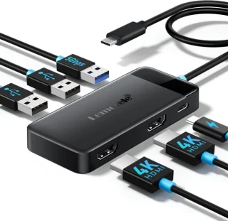 USB-C-hub met dockingstation, 6-in-1