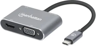 USB-C hub met HDMI, VGA en USB-A