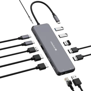 USB-C hub multipoort adapter