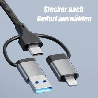USB c hub multipoort adapter grijs