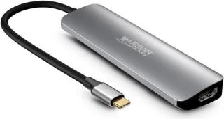 Usb-c hub multipoort adapter zwart