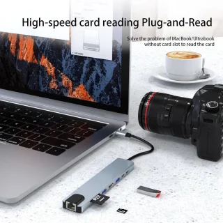 USB-C-hub multiport adapter