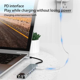 USB-C-hub multiport adapter