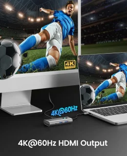 Usb c hub multiport adapter zwart