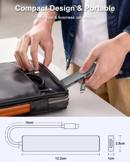 USB-C Hub - Multiport Adapter Zwart