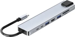 USB-C Hub Multiport Dongle - Spacegrijs