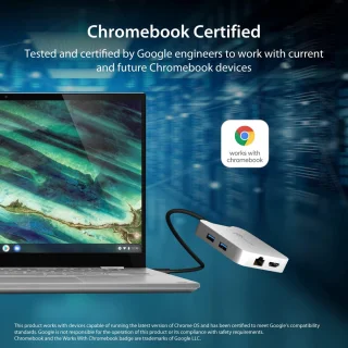 USB-C hub multiport zwart