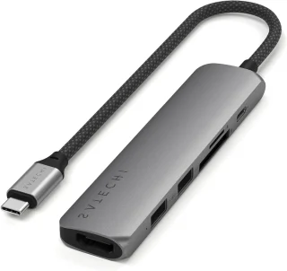 USB-C-hub - multiportadapter - grijs