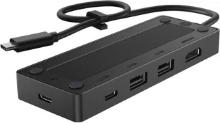 Usb-c hub - poort replica - zwart