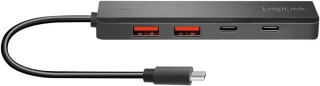 USB-C hub - type-c adapter - 10.2 cm - zwart
