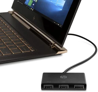 USB-C hub Type-C adapter 3 poorten zwart