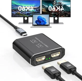 USB-C Hub Type-C Adapter - Zwart