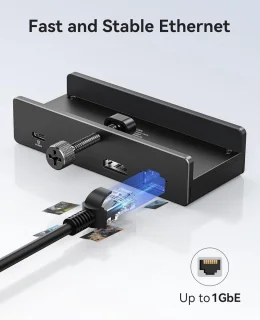 USB C-hub - type C dock - zwart