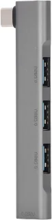 Usb c hub type c dockingstation 4 poorten grijs