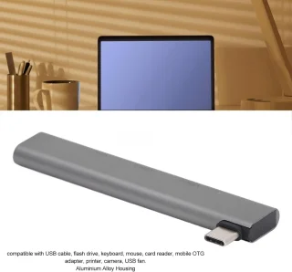Usb c hub type c dockingstation 4 poorten grijs