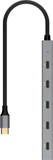 USB-C hub - Type-C verdeler - grijs