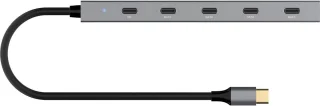 USB-C hub - Type-C verdeler - grijs