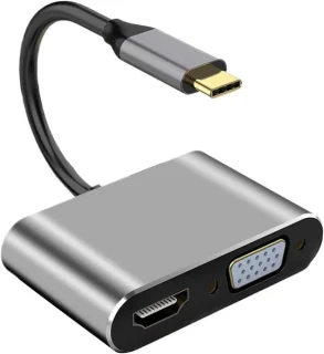 USB-c hub videoconverteradapter 4k, grijs